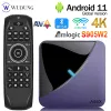 Box A95X F3 AIR II 8K RGB Light Android 11 Smart TV Box AV1 2.4G WIFI Wireless Set Top Boxes BT5.0 USB RAM 64GB H.265 Media Players