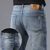 Мужские джинсы дизайнер весна Новый маленький ног Slim Fit Cotton Bullet качество качество