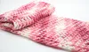 500g / sac / 5pcs fil multicolore tricote de coton / acrylique épais manteau écharpe charille enfants