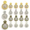 10pcs Charmes de montre de poche pour bracelet vintage antique en bronze horloge horloge de surveillance Charmes pour les bijoux fabriquant 11 * 17 mm