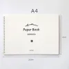 Pens Bula Hard Cover Doublesided Sketchbook for Drawing Release Paper Creative Planner Material Stickers Storage Book Coil Notebook