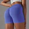 Yoga Outfits V Cross Waistband Yoga Shorts for Women Scrunch Butt Gym Shorts Stretchy Amplify Shorts Workout Push Up Sports Cycling Shorts Y240410