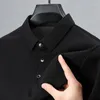 メンズポロスラグジュアリー品質シンプルポロシャツ2024サマーラペルフラワーパターンTシャツ韓国アイスシルクトレージーレスファッション誓い
