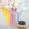 82ft 25m Party Streamer Wrinkle Paper Bakgrundsdekorationer DIY Färgglad Crepe Paper Garland för barn Baby Birthday Wedding Decor