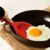 2-in-1-Küchenzubehör Küche Gadget Sets Omelette Spatel Küche Silikonspatel für Toast Pfannkuchen Ei Flip Tongs Cocina