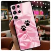 Cat Dog Paw Design Case for Samsung Galaxy S23 S22 Ultra S9 S10 Note 10 Plus Note 20 S21 Ultra S20 Fe Phone Coque