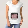 T-shirt de maternité Match facile CONTRONSSION CONTRE-CONDITION PERFORME T-shirt Funny Butt Pullover T-shirt Top pour ménage