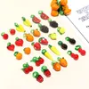 Material de vidrio de 10 piezas de vidrio de fruta y vegetales Beads de vidrio Diy Accesorios de joyas hechas a mano Material de cuentas sueltas