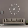 Perroquet en acrylique miroir mural autocollants CACKATOO DIY Big Clock Mur