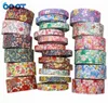 Double-Sided Springtime Flowers Cloth Ribbons 1"(10/25MM) 5Yards Bow Cap DIY Party Gift Packaging Materials L-201126-1362