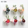 Yo Cho Cho Wedding Artificial Boutonniere Bride Colso Corsage Tea Tea Rosa Bridida Flora Flori Girl Bracciale Corsages Sister Corsages