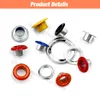 100pcs mixtes 11 couleurs Hole Eyelets pour bricolage en cuir en cuir