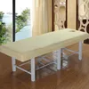 Couleur continue Nouvelle table de massage à rayures Lit Ajusté Filde élastique Couvre en caoutchouc en caoutchouc Masage de massage Spa Couvercle avec trou de visage