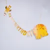 1 Set Happy Birthday Girafe Paper Banner suspendu DIY Party Decor Supplies Bunting