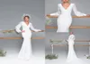 Eva Lendel 2020 Mermaid Wedding Dresses Leng Sleeves Western Cheap Modest V Neck Bridal Gowns Plusサイズのウェディングドレス8067938