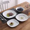 Veweet Aviva 24/48-stycken elfenbensvitt porslin keramiska bordsartiklar servis uppsättning med soppplatta, skål, middagsplatta, dessertplatta