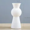 HOT Homelike Decor Flower White Vase Modern Accessories Centerpiece Ceramics Vases for Home Wedding Decoration