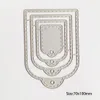azsgフレームのさまざまな形状の金属切断ダイdiyスクラップブッキングペーパーカードのための装飾工芸品2021Newカットダイ