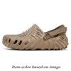Nowe sandały projektanta mody kobiety Mens Classic Clog Mokorki Buty plażowe poślizg na platformie Cloud Slajdes Croc Echo Kids Tie Sandal Cros Slapters Croos Slawo