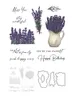 MangoCraft Purple Lavender Flowers Cutting Dies Clear Stamp Happy Birthday DIY Scrapbooking Decor Metal Dies Stamps For Card