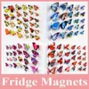 Verkauf von 100 PCs Lot schöner dekorativer künstlicher Schmetterling Magnet für Kühlschrankdekoration Schmetterling Magnet für Decoraion317b