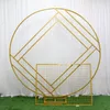 Wen-Feiyu Свадебная арка фон, кованое железо, креативное кольцо, геометрическая рама, экрана стойки, сценическое фоновое украшение