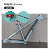 Cadre de queue dure en bois à travers l'essieu AM MTB Frame de vélo de montagne 27 27,5 pouces en alliage en aluminium Hauteur 155-188 cm