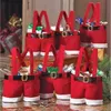 Kerstmis Santa Pants Large Handtas Candy Wine Cadeaum Bag Kerstfeest Decor Christmas Hand Hand Bag Pack Boxes