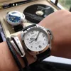 Voor luxe horloges Mens Mechanisch horloge Zwitserse automatische saffierleren band Watch 44 mm 13mm merk Italië Sport Polshipes Designers GOBB
