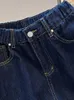 Dames shorts Deep Blue Denim Dames Zomer groot formaat Hoge taille brede poot jeans Casual All-matched vrouwelijke korte broek