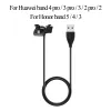 Carregador de substituição de relógio inteligente USB CABRE CABRE CABRE CABLE PARA Huawei Band 4 3 2 Pro 4e Honor Band 5 4 3 Running