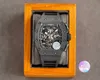 Мужчины смотрят новые механические запястья часы RM11-03 Механическая роскошь для MAN 3K High Cont Factory Superb Designer Высококачественные цвета pp