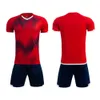 Sets/Soccer Sets/Sight Summer Football Training Team Uniform Set para estudiantes universitarios masculinos impresos en la ropa deportiva de jersey transpirable con mangas cortas