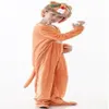 新しいスタイル2018 Children Cosplay Grey Elephants Bown Lion Boys and Girls Stage Costume Long Style Dancing Clothe256a