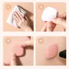 4Pcs Cobblestone Style Soft Silicone Wall Protector Mat Door Handle Bumper Protective Non-slip Self-adhesive Doors Stop Muffler