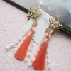 1 paire Classical Hanfu Pildant Pendant Pendre Hairpin Style Style Girls 'accessoires CHEAUX CHIL CILLE DÉCOR