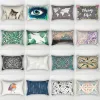 Birds Forest Owls Mandala Pattern Small Pillow Covers Short Plush Rectangle Thick Pillow Case Covers Size 50cm By 30cm