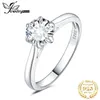 Band Rings JewelryPalace Moissanite D Color 0.5ct 1ct 1.5ct 2ct Round Cut S925 Sterling Silver Card Wedding Engagement Ring J240410