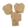 Etiqueta de embalagem de 100pcs Brown kraft tags de papel diy scallop star natal rótulo de casamento presente de decoração tag gyh