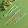 2024 200 Pcs/bag Double-end Tooth Stick Superfine Toothpicks Brush Dental Oral Care Clean Teeth Food Residue Tools Bamboo Chopsticks - for