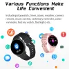 Regardez un style minimaliste Multifonctionnel Smart Watch MX1 Women Men Bluetooth Connect Phone Music Fitness Sports Sleep Monitor Smartwatch