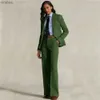 Costumes de femmes Blazers Suit à chevrons féminins Ensemble de 2 pièces (veste + pantalon) costumes formels pour les femmes uniques élégantes pour femmes élégantes Fashion C240410