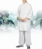Unisex 6Color Sommer hochwertiger buddhistischer Shaolin -Mönche Kung Fu Anzug Lohan Arhat Kleidung Zen Laie Uniformen Anzüge rot/blau