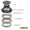 NECO -fiets headset 41 41,8 mm IS41 IS41.8 41 42 LAGER -HOOFDE HOOFTSPEL INTegrated Headset RECHTE HOOFDE HOOFD TUBE ROAD BIKE MTB