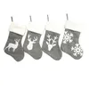 1pc bas de Noël porte-arbre ornements de cerf sacs de cerfs sacs de Noël présente les décorations d'enfants chaussettes d'art mur