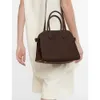 The Row suede Margaux 15 handbag genuine leather large capacity cowhide commuting tote bag Dong Jie same style01