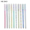 10 PCS COLOR GEL Pen Creative Stationery Wholesale Penns Gift Office Material Supplies School Supplies