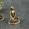 BRATS BHAISAJYAGURU BUDDHA DE MEDICINA MINIATURA Fatuagem Decoração da casa Estátua Escultura de bronze Acessórios para desktop Office Desktop Acessórios