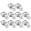 10x lastfriskande ytmontering D -ring Staple Cleat Tie Down Ring Trailers för Vans Trucks Horsebox Boat Ropes Car Fastener Clip