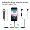 Микрофоны Lefon Portable Microphone Recording Mobile Phone для компьютерного ПК караоке подставка Android 3.5mm Plugq